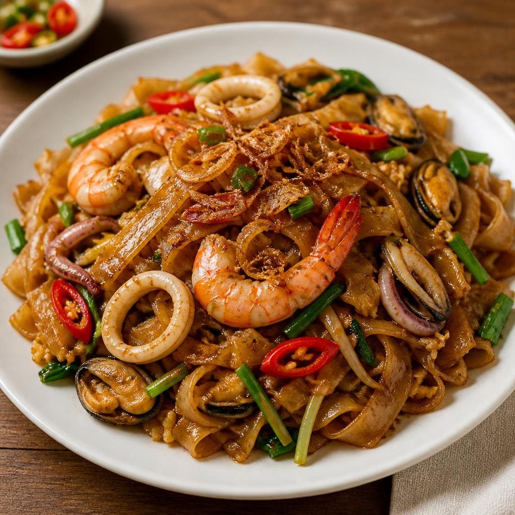Bakmi Golek Kwetiaw Goreng Seafood